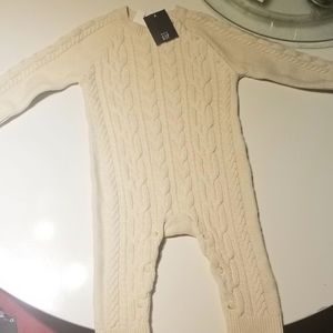 GAP baby cable knit onesie